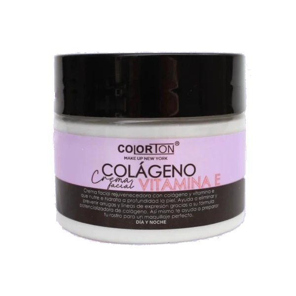 Crema Facial Colágeno y Vitamina E - Colorton