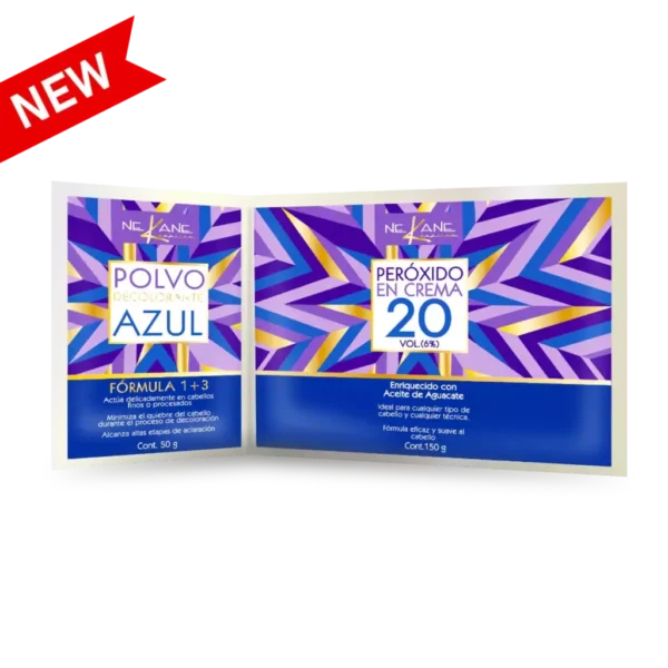 Dúo Polvo Decolorante 50g y Peróxido 20 Vol. 150g - Nekane