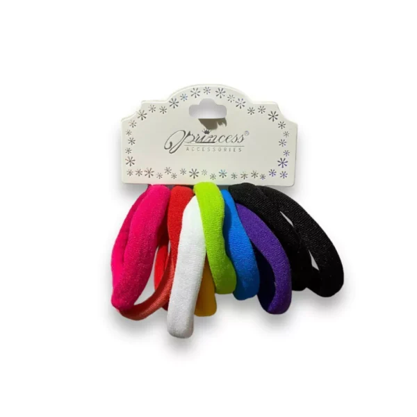 Paquete de Ligas Colores Vivos Princess (12pz)