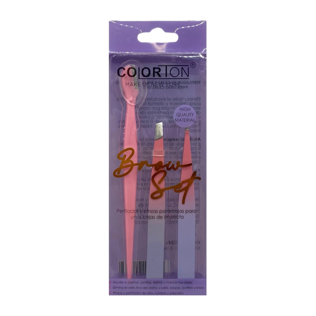 Perfilador y Pinzas para Cejas "Brow Set" - Colorton